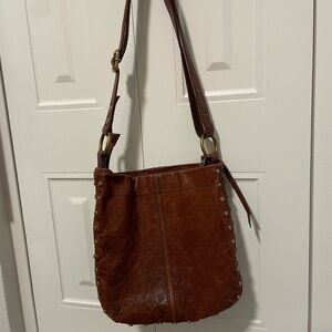 FOSSIL vintage leather adjustable cross body bag